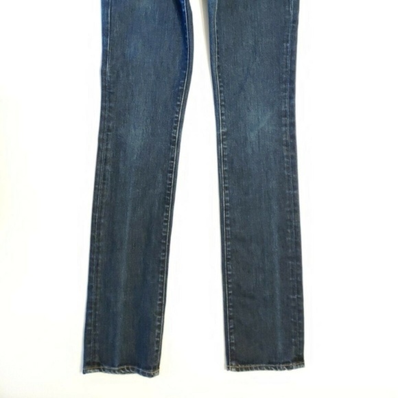 Paige BLUE HEIGHTS Dark Slim Straight Jeans 26 - Picture 3 of 8